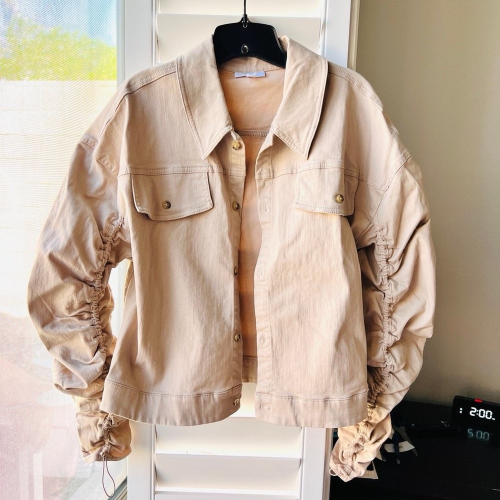 Bar III Tan Jean Jacket